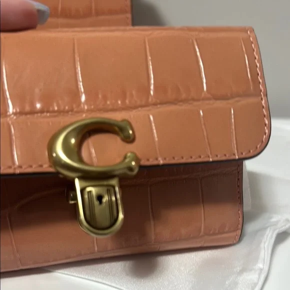 Coach Light Coral  Bag with Gold Hardware and matching wallet - Picture 14 of 14